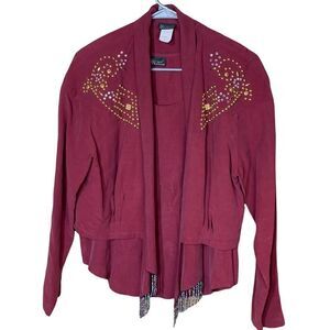 Vintage Royal Ransom blazer and matching tank top